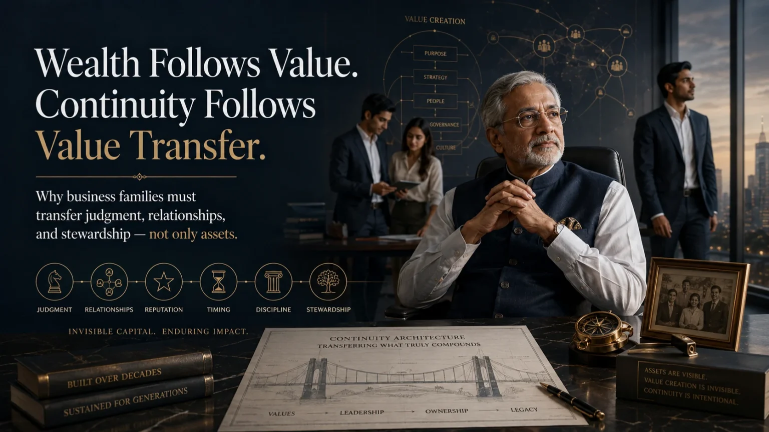 Founder knowledge, relationships and decision context transferring across generations